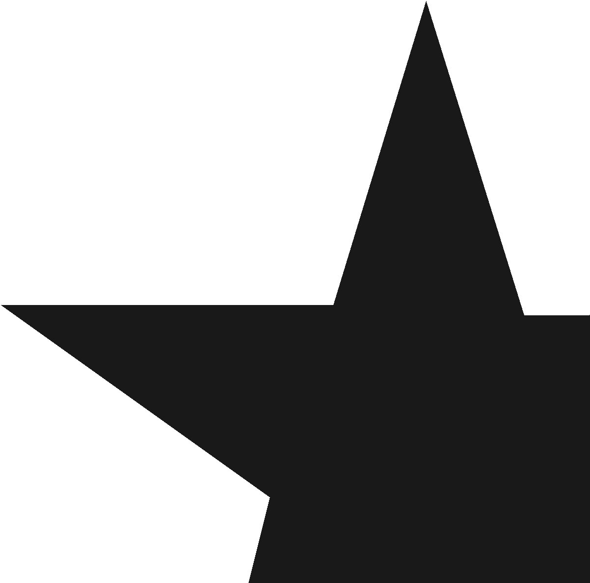 Squarestar star black