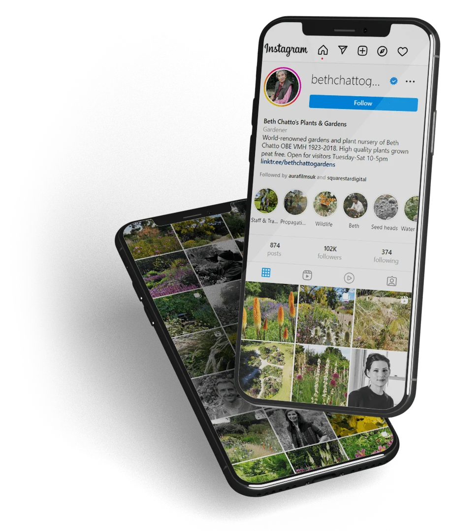Social media for Beth Chatto's